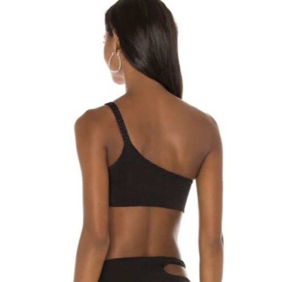 Joues de Sable Swim Emmy Black Bikini Cut Out Top Size S Small NWT - Picture 2 of 9